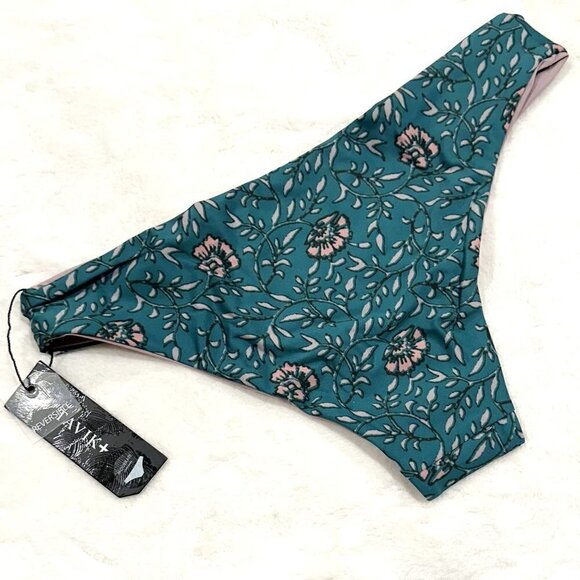 NWT Tavik Ali Moderate Swim Bottom Wild Flower Print in Storm Green - Small - Picture 6 of 8